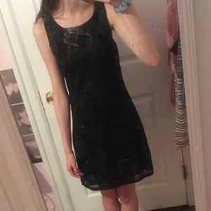 Sparkly black dress